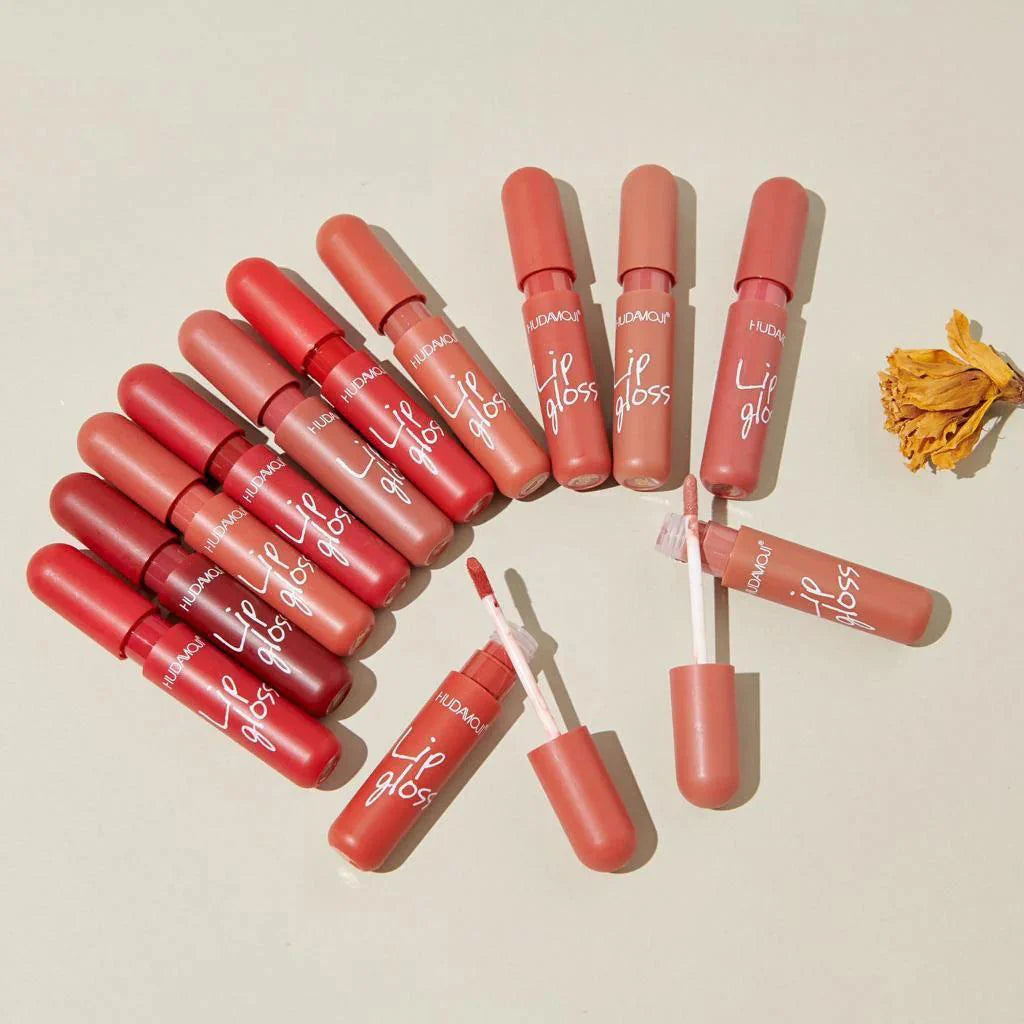 6Pcs Hudamoji Non Stick Beauty Lip Gloss Set