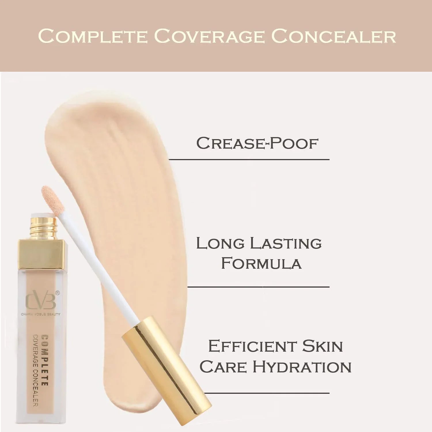 CVB Natural Nude Complete Coverage Liquid Concealer 6ml