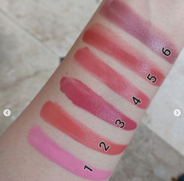 6 Pcs Hudamoji Matte Liquid Blusher Set