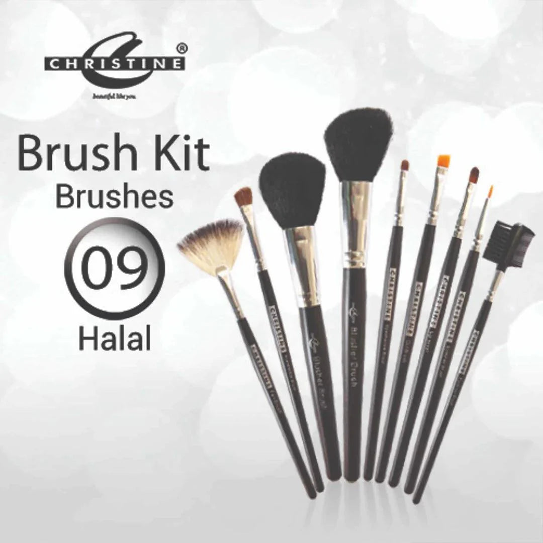 Christine Small Brush Kit Set – 9 Pieces