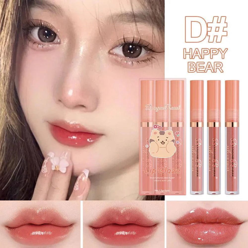 3 Pcs Dragon Ranee Moisturizing Majestic Lip Glaze