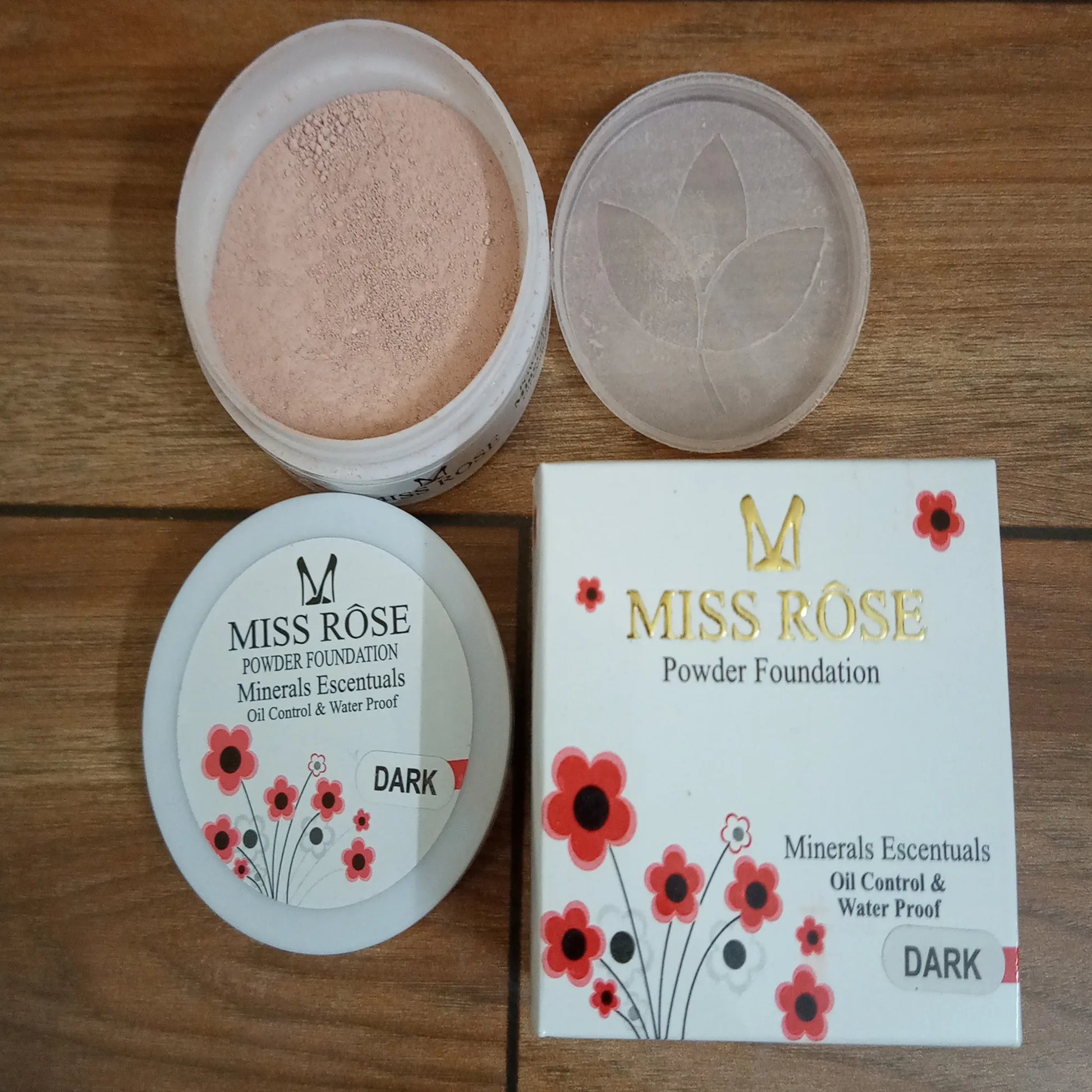 MISS ROSE Professional 3D Pearl Whitening Loose Powder