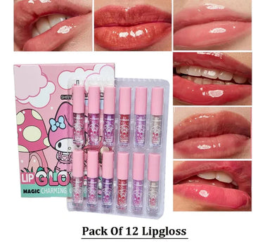 Shiny Douccc 12 Pcs Magic Lip Gloss