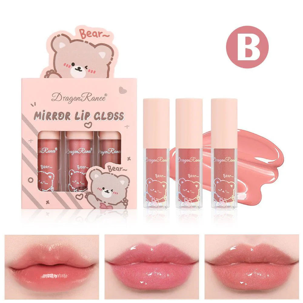 Dragon Ranee Mirror Lip Gloss 3Pcs Set