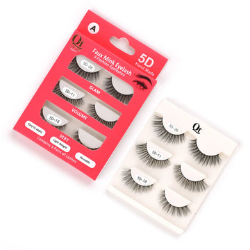 Quetee Beauty Faux Mink Eyelash-Pack Two