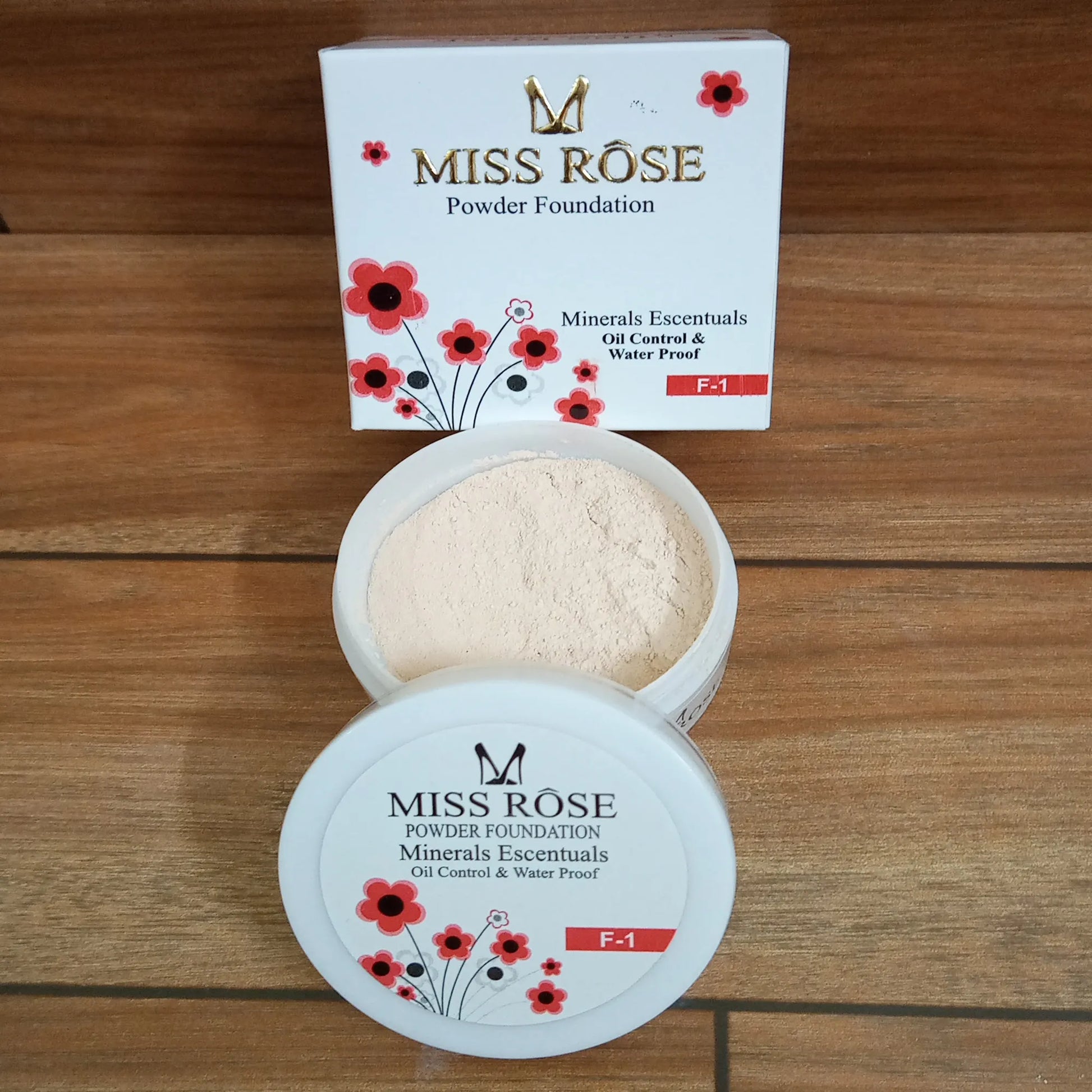 MISS ROSE Professional 3D Pearl Whitening Loose Powder