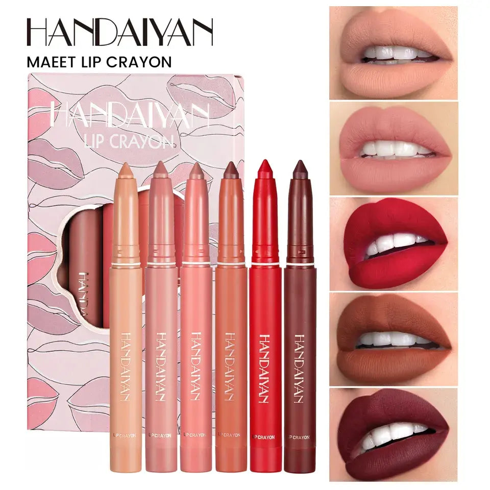 Handaiyan Crayon Lip Liner 6 Pcs