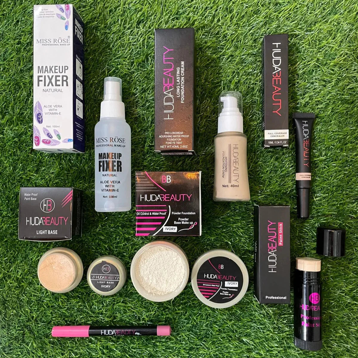 Huda Beauty Makeup Deal + Miss Rose Fixer