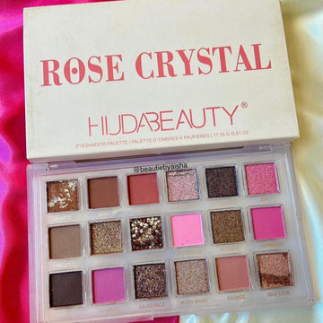 Huda Beauty Rose Crystal Eyeshadow Palette