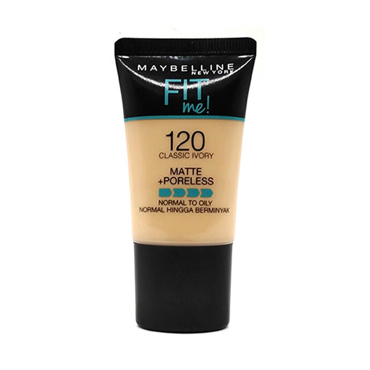 New York Fitme Maybelline Matte Poreless Foundation Tube