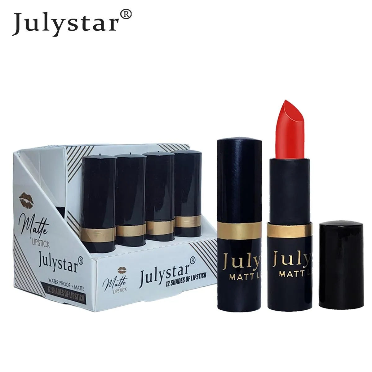 Julystar 12-Piece Matte Lipstick Box