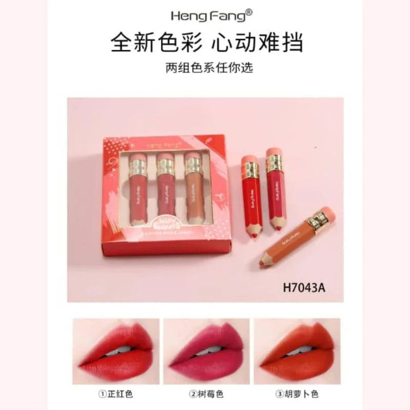 Heng Fang Matte Lipgloss (3Pcs Pack)