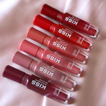 Kiss Beauty Velvet Matte Lip Gloss 6 Pcs Set