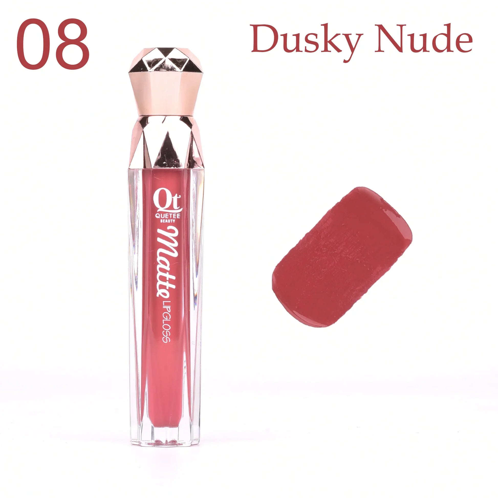 Quetee Beauty Lip Gloss - Dusky Nude