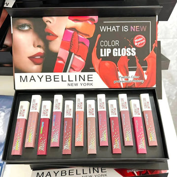 Maybelline 12 Pcs lipgloss Set