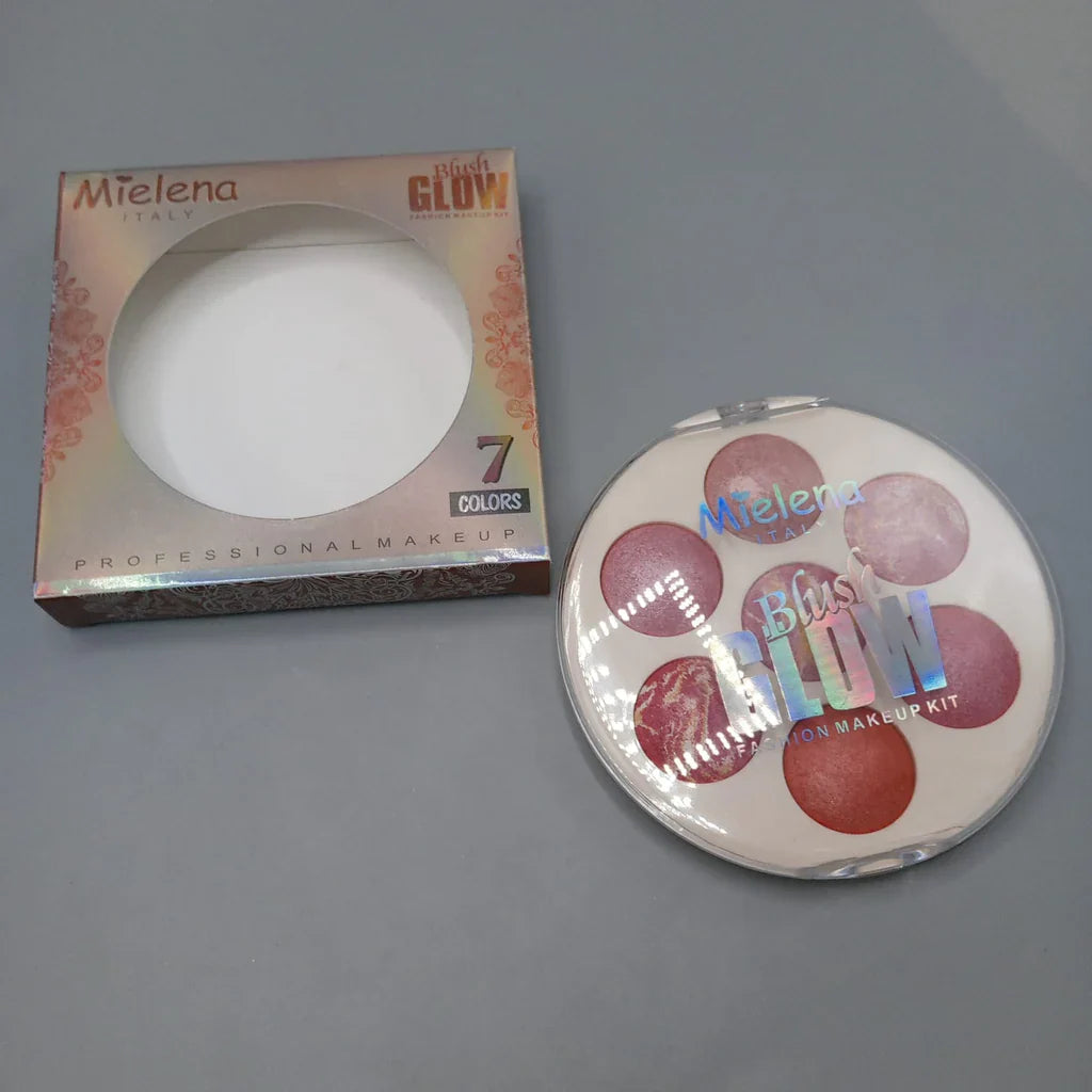 Mielena Italy Blush Glow 7 in 1 highlighter Palette