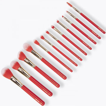 BH Cosmetics Miss Claus Fa La La Fierce 12 Piecs Brush+ Bag Set