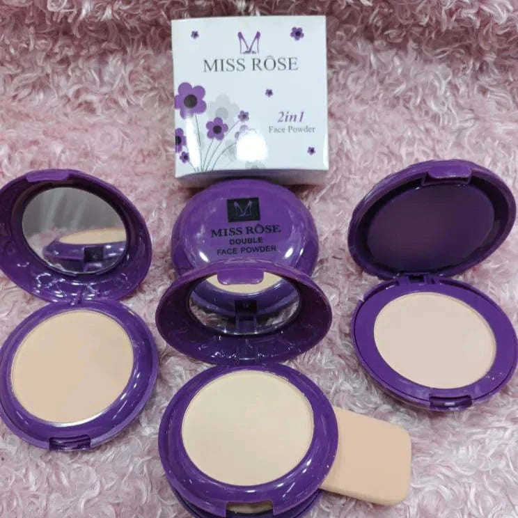 Miss Rose 2 in 1 Makeup Face Powder