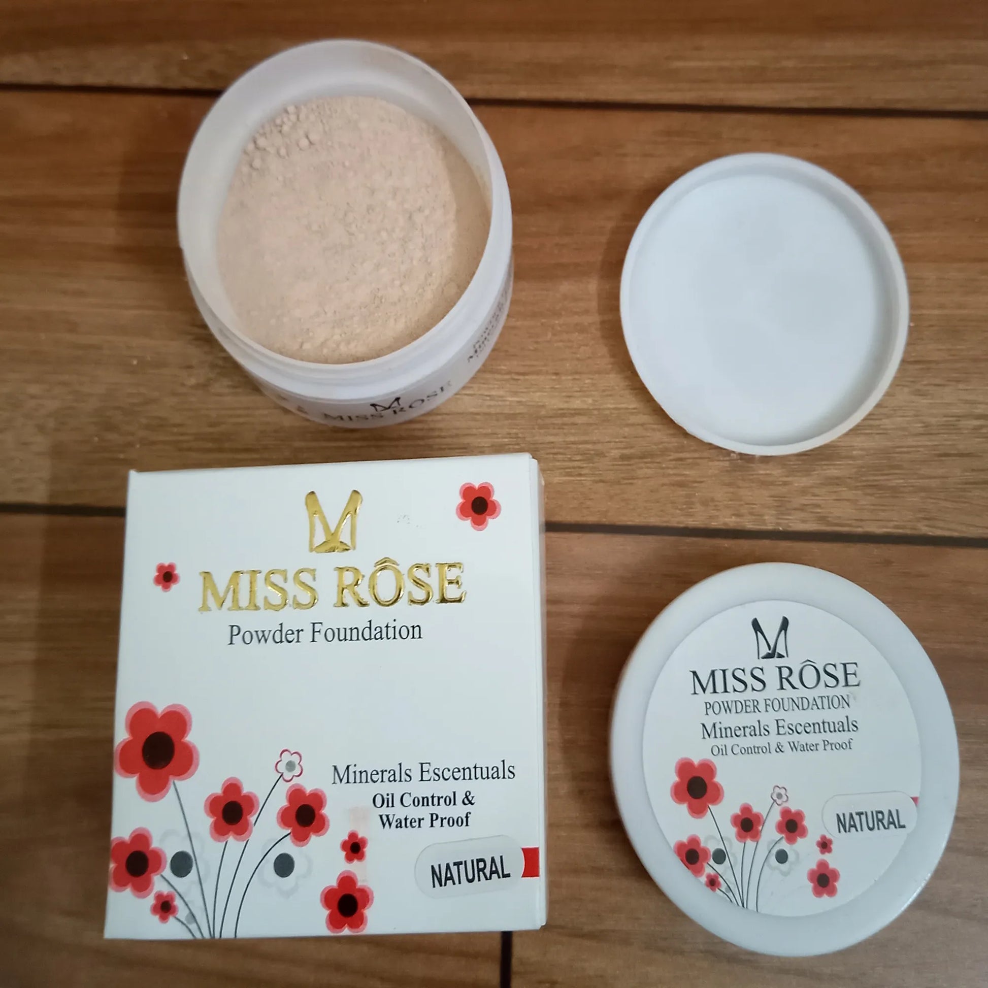 MISS ROSE Professional 3D Pearl Whitening Loose Powder