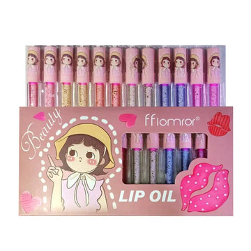 Flormor Beauty Lip Oil Set (12Pcs )