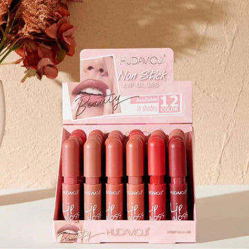 6Pcs Hudamoji Non Stick Beauty Lip Gloss Set