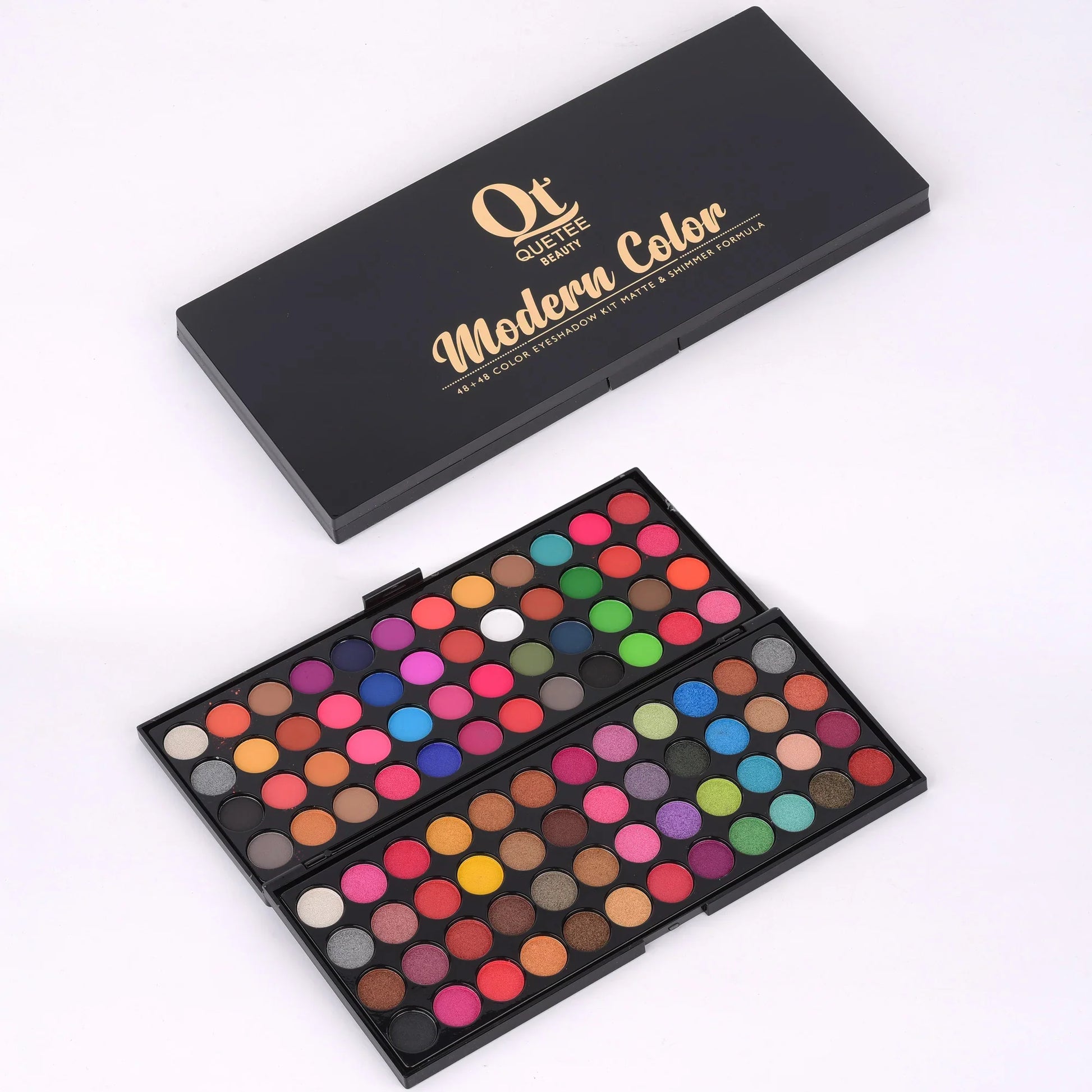 Quetee Beauty 48+48 Color Eyeshadow Kit (Matte & Shimmer Formula)