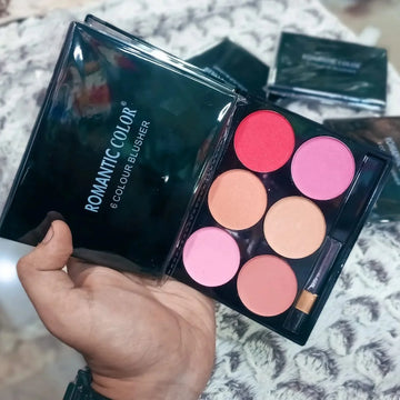 6 Colors ROMANTIC COLOR Blusher Palette