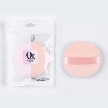 Quetee Beauty Professional Round Shape Makeup Puffs in Baby Pink Color