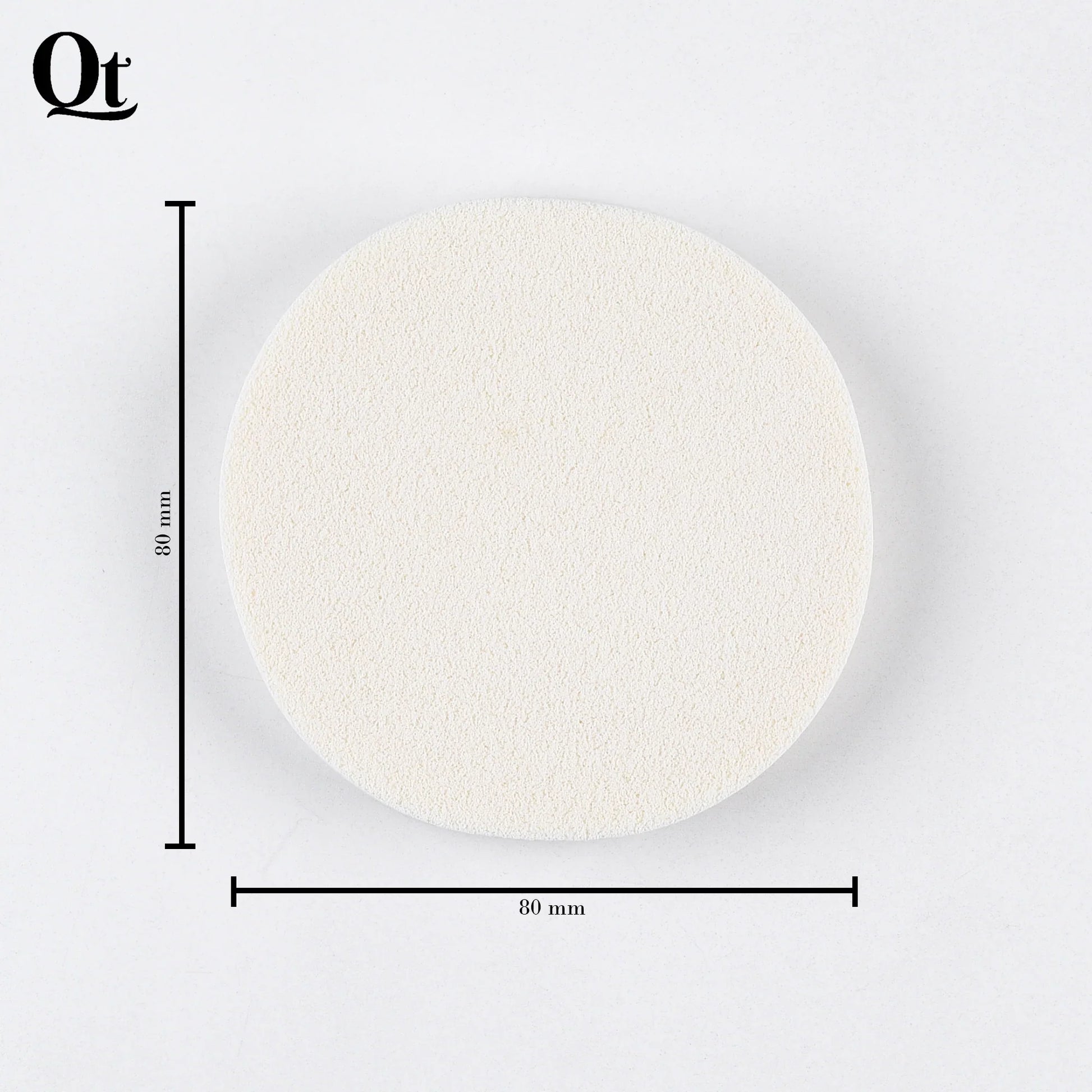 Quetee Beauty Round Shape Makeup Puffs in White Color