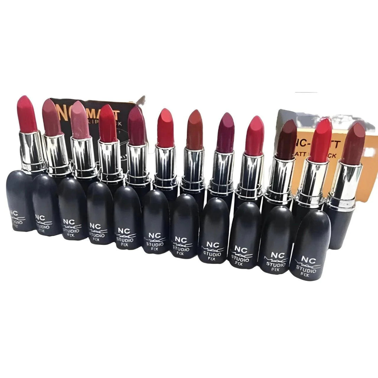 12 Pcs/Set High Quality NC Mac Lipsticks