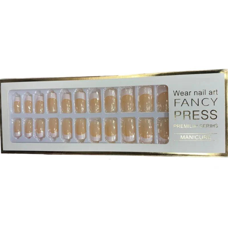 24 Pieces Casual Press On Artifical Nails