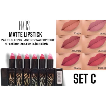 Nars Matte Lipsticks 6Pcs