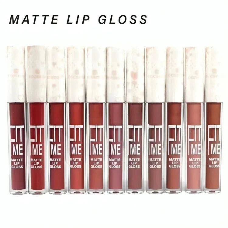 12 Pcs Huda Matte Me Fitme Lipgloss