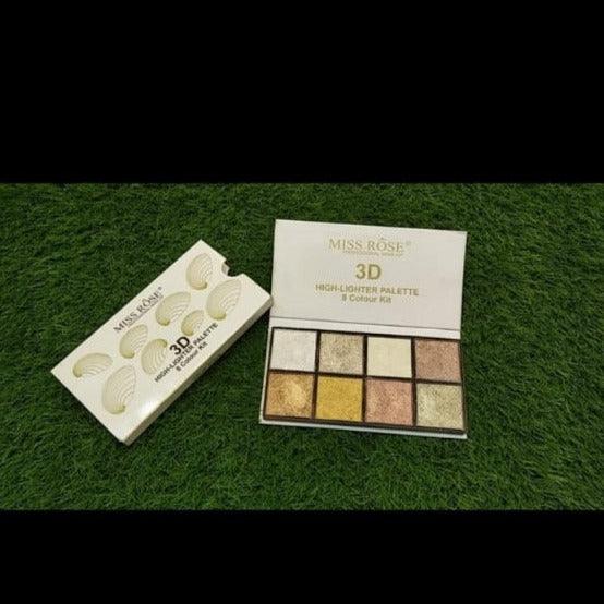 Miss Rose Highlighter 3D 8 Colour Kit