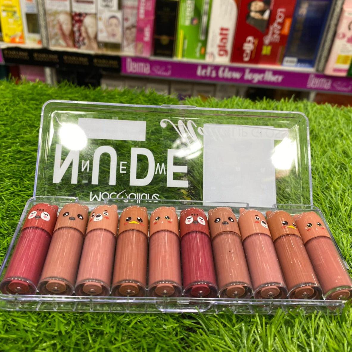 Mocallure Nude 10 pcs Lip Gloss