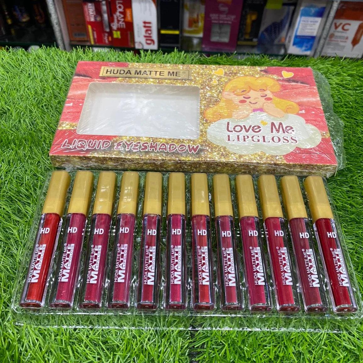 Huda Matte Me 12 Pcs Lip Gloss Pack