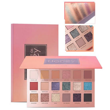 KissCrown 'HoneyGlow' Eyeshadow Palette: Sweet Shades for Royal Eyes