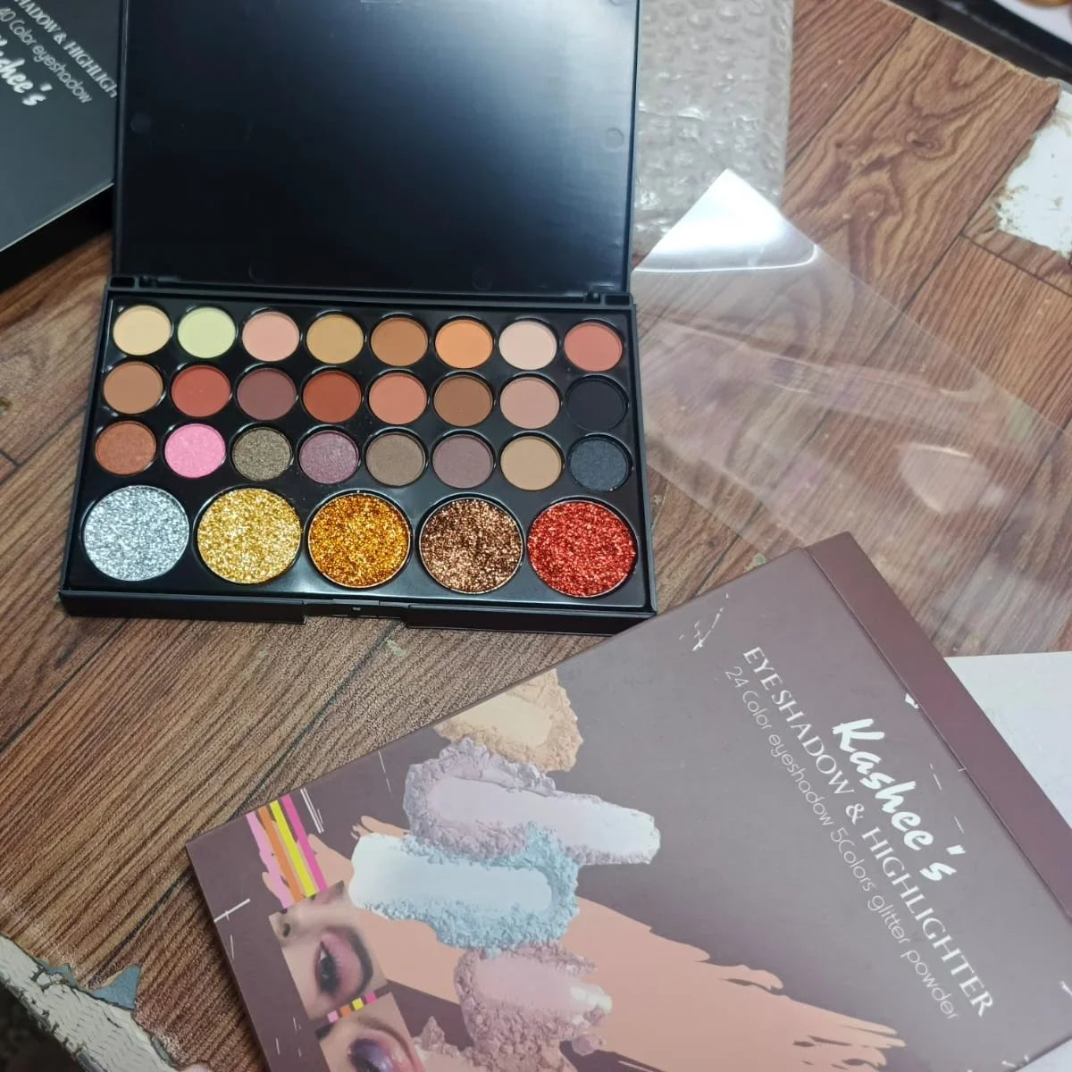 Kashee's Eyeshadow & Highlighter Palette (29 Colors)