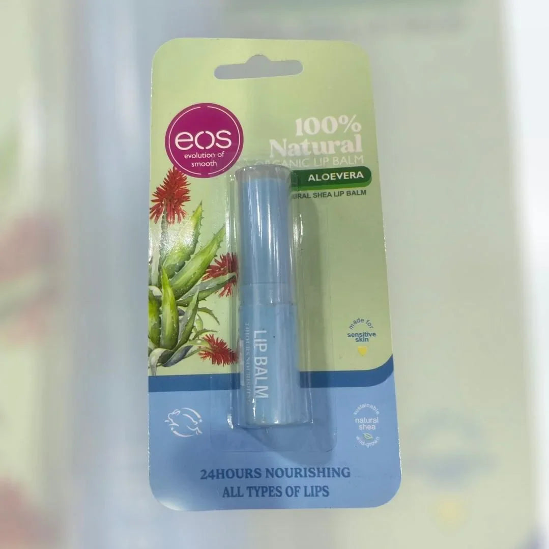 EOS 100% Natural Organic Lip Balm - Aloevera