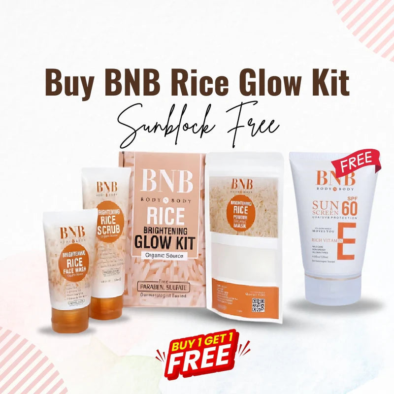 BNB Glow Kit + Free Sunblock 🌾☀️