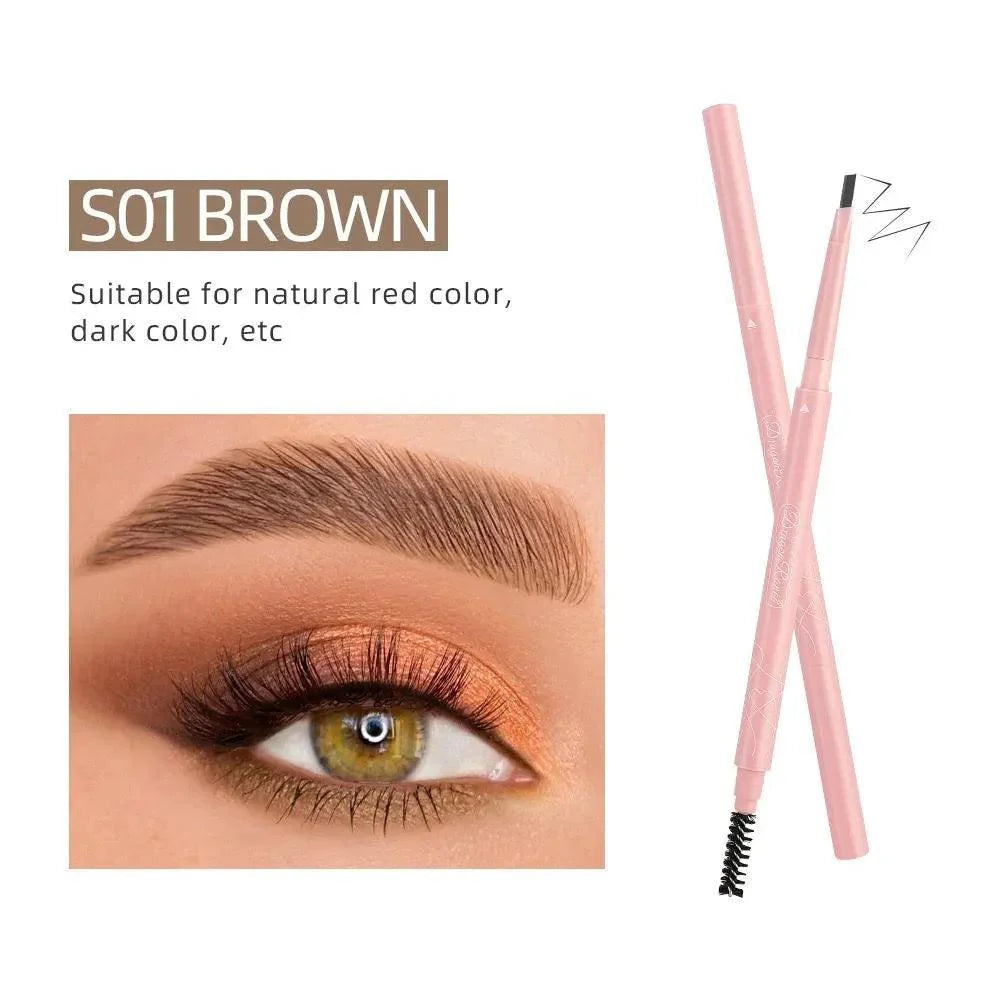 Dragon Ranee 2 In 1 Eyebrow Pencil Natural Waterproof Smooth