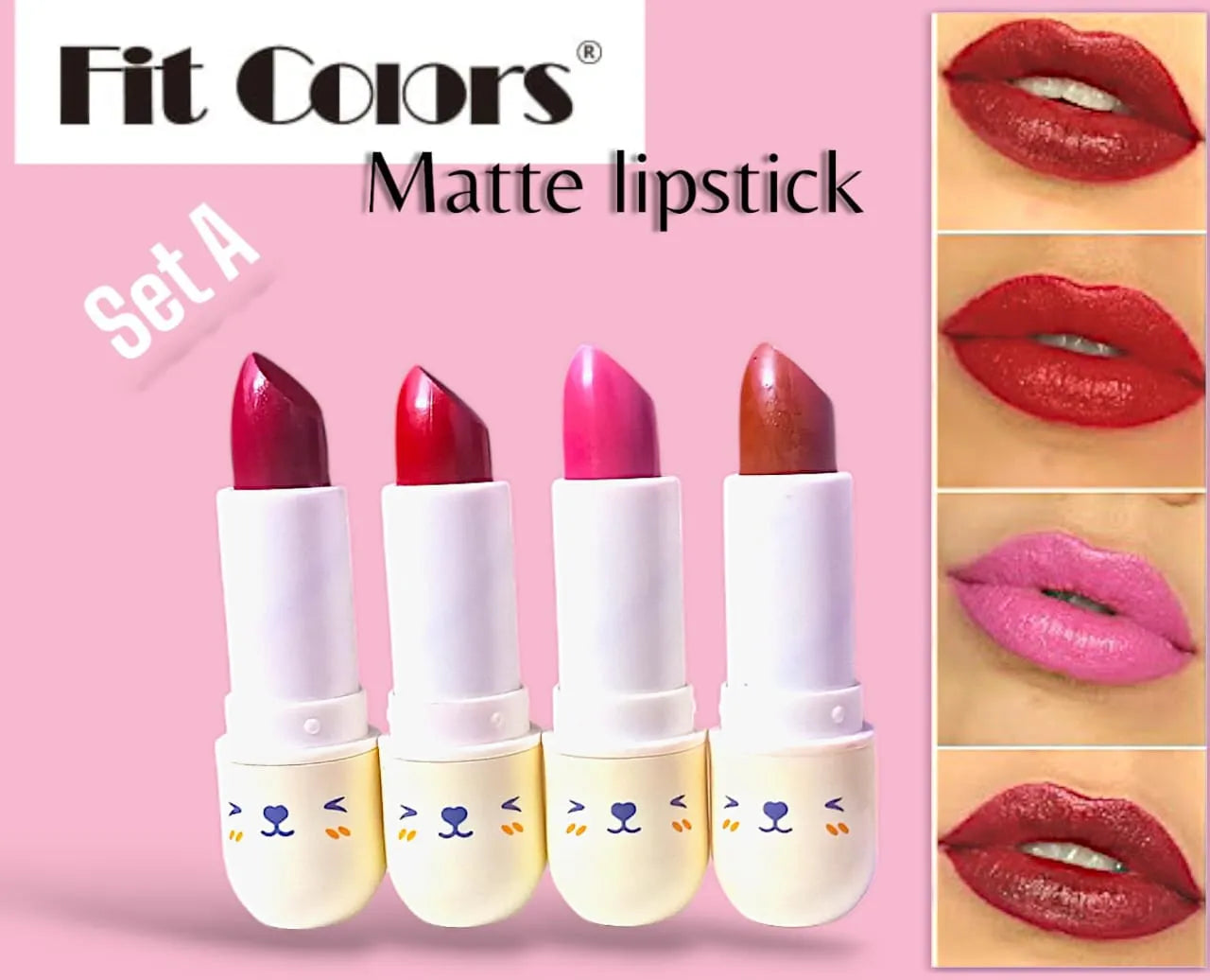 Fit Colors Matte Lipstick 4Pcs