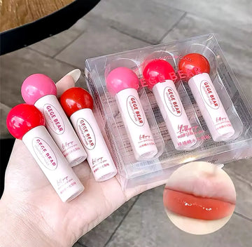 Gege Bear 3 Pcs Lollipop Lip Gloss Set