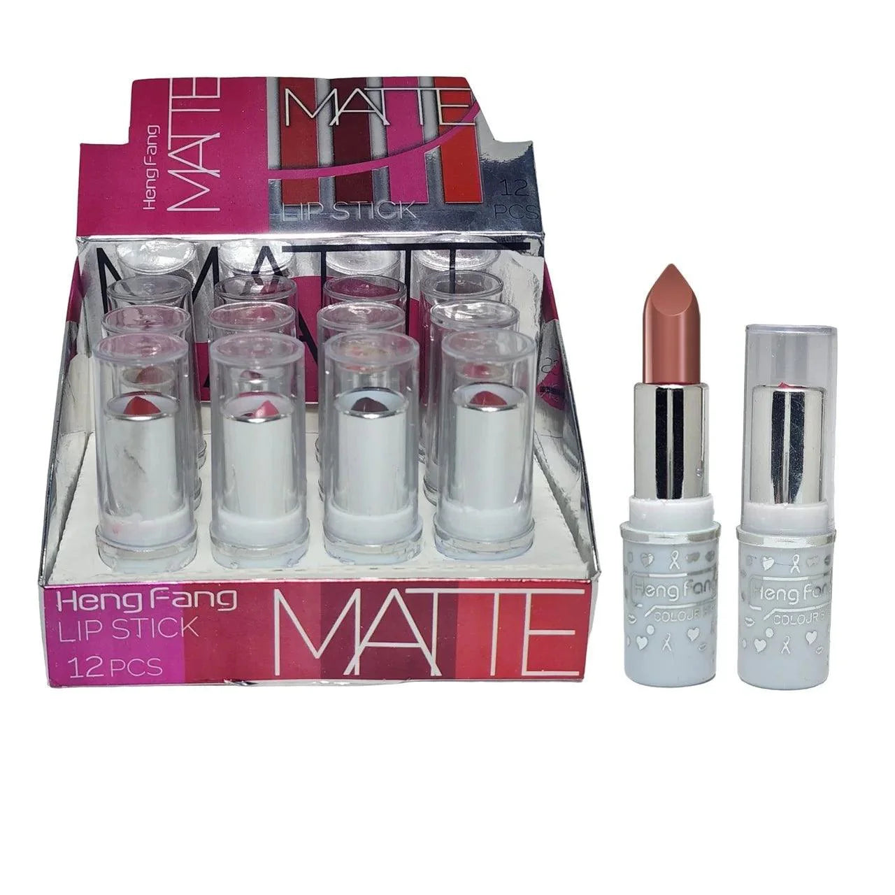 12 Pcs Heng Fang Matte Lipsticks