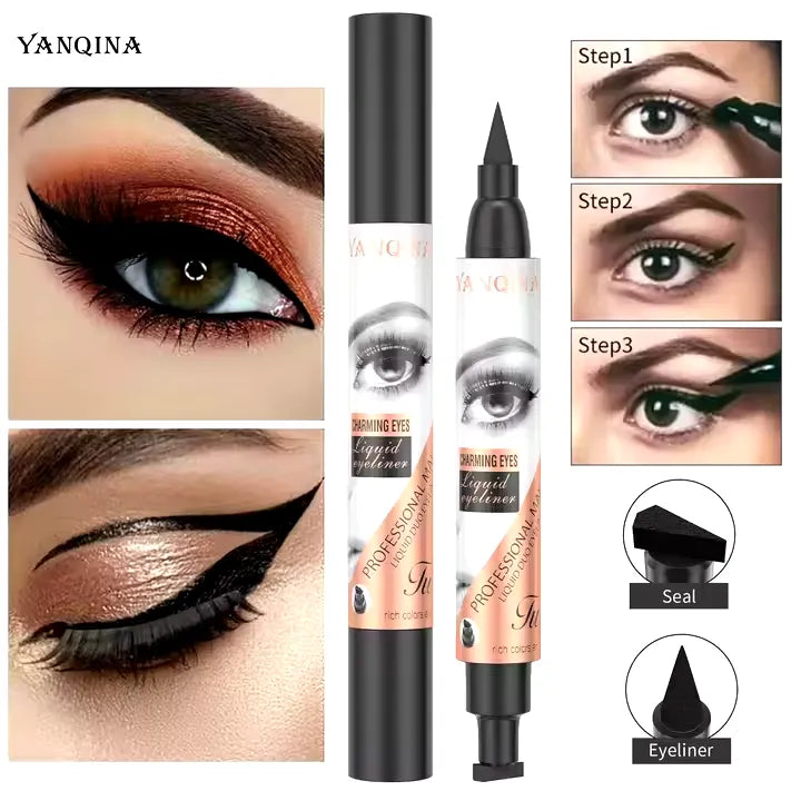 YANQINA High Quality Long Lasting Fast Dry Makeup Stamp Eyeliner