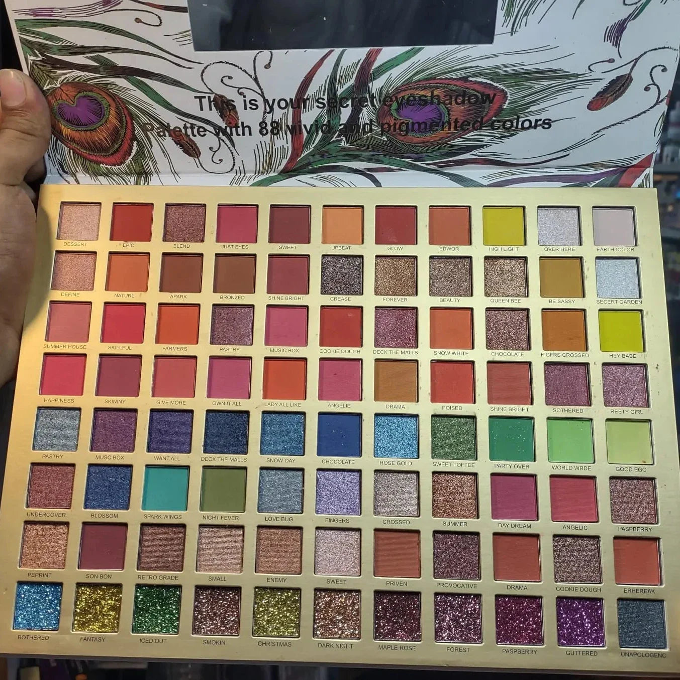 88 Color Matte Glitter & Makhmale Palette