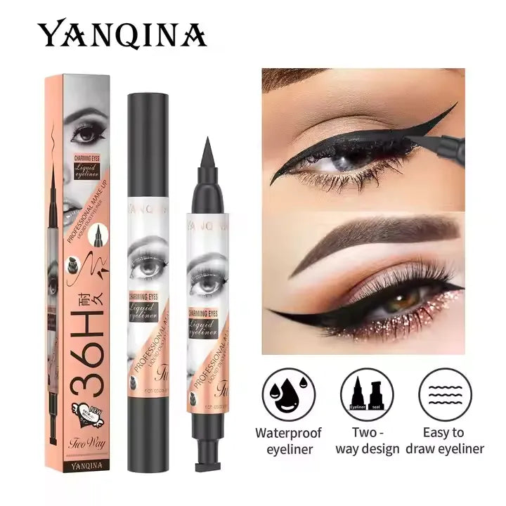 YANQINA High Quality Long Lasting Fast Dry Makeup Stamp Eyeliner