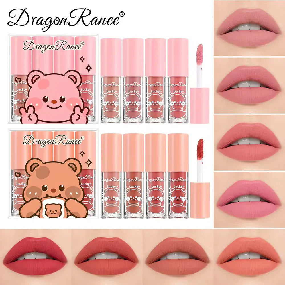 Dragon Ranee Long Lasting Lip gloss Set of 4Pcs