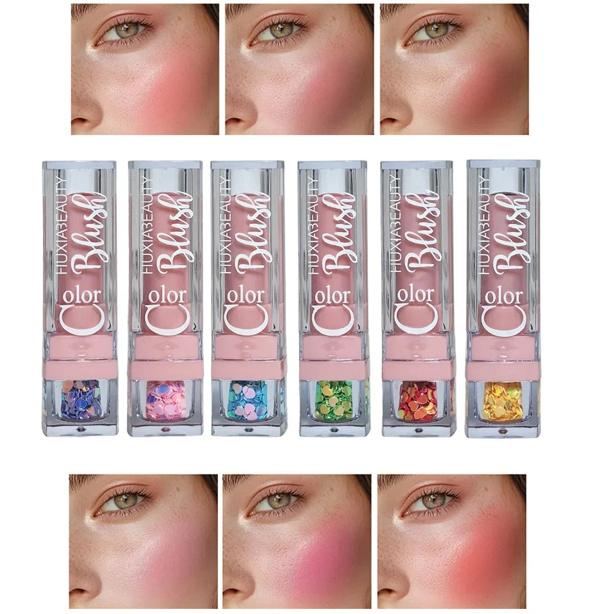 Huxia Beauty Color Blush On Stick Set (6Pcs)