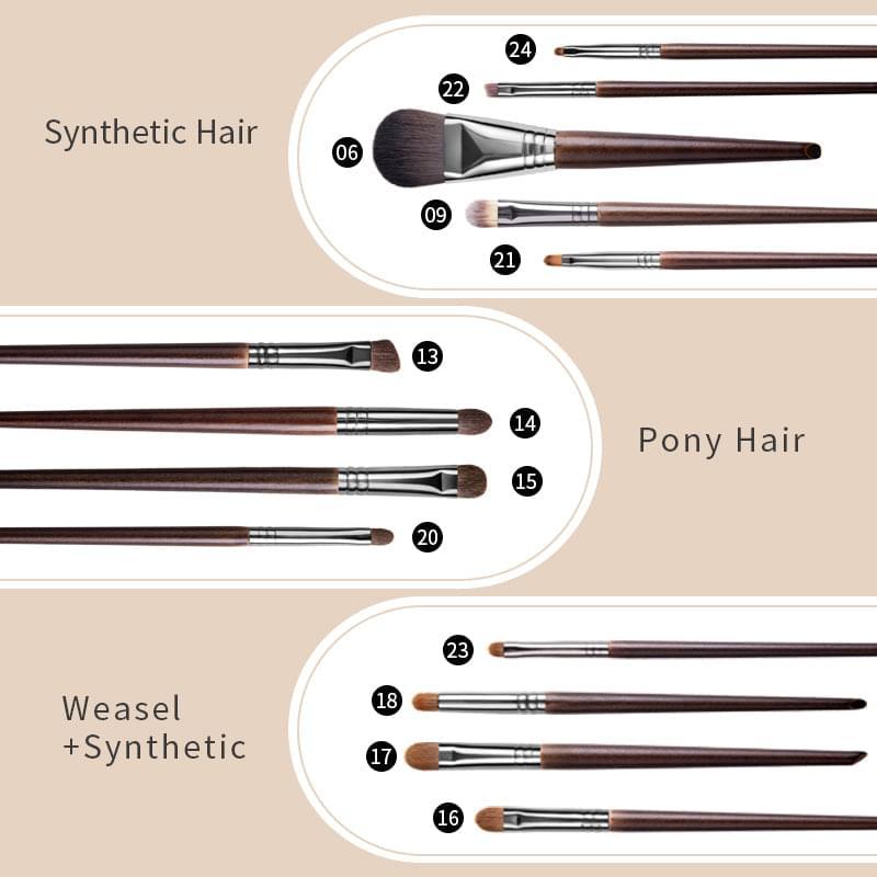 24 pcs Make Up Brushes